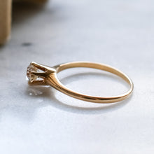 Load image into Gallery viewer, 14K Yellow Gold Diamond Solitaire Ring