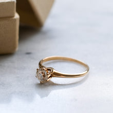 Load image into Gallery viewer, 14K Yellow Gold Diamond Solitaire Ring