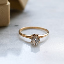Load image into Gallery viewer, 14K Yellow Gold Diamond Solitaire Ring