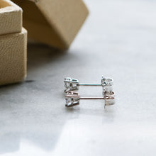 Load image into Gallery viewer, 14K White Gold Diamond Studs 0.45 cttw