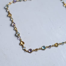 Load image into Gallery viewer, Vintage 16 inch Multi-Gemstone Station Necklace