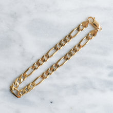 Load image into Gallery viewer, Vintage 20cm / 7.85 inch Figaro Bracelet