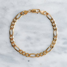 Load image into Gallery viewer, Vintage 20cm / 7.85 inch Figaro Bracelet
