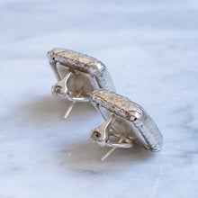 Load image into Gallery viewer, Vintage 1980s Sterling Silver Woven Square Earrings by Angela Cummings