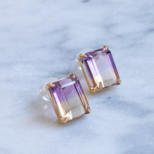 Load image into Gallery viewer, Vintage Ametrine Stud Earrings
