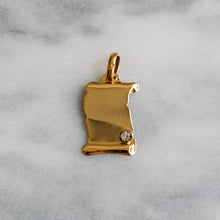 Load image into Gallery viewer, Vintage Estate Diamond Scroll Charm