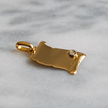 Load image into Gallery viewer, Vintage Estate Diamond Scroll Charm
