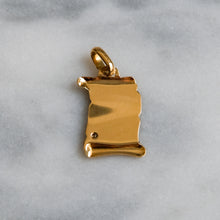 Load image into Gallery viewer, Vintage Estate Diamond Scroll Charm