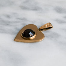 Load image into Gallery viewer, Vintage Garnet Heart Pendant - 100% of the net proceeds will be donated