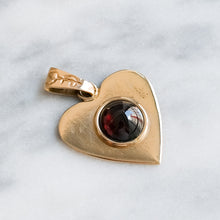 Load image into Gallery viewer, Vintage Garnet Heart Pendant - 100% of the net proceeds will be donated