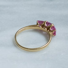 Load image into Gallery viewer, Vintage Pink Sapphire Trilogy Ring