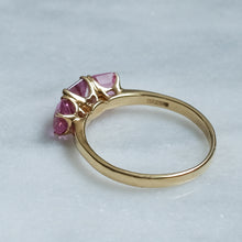 Load image into Gallery viewer, Vintage Pink Sapphire Trilogy Ring