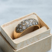 Load image into Gallery viewer, Vintage French Pavé Set Diamond Dome Ring