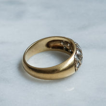 Load image into Gallery viewer, Vintage French Pavé Set Diamond Dome Ring
