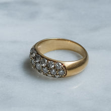 Load image into Gallery viewer, Vintage French Pavé Set Diamond Dome Ring