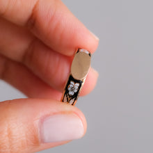 Load image into Gallery viewer, Antique 18K Rose Gold French Regional Enamel Pansy Ring
