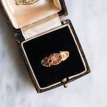 Load image into Gallery viewer, Edwardian 15K Rose Gold Flush-Set Diamond Ruby Ring