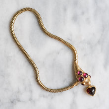 Load image into Gallery viewer, Victorian Garnet Snake Bracelet