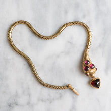 Load image into Gallery viewer, Victorian Garnet Snake Bracelet