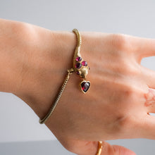 Load image into Gallery viewer, Victorian Garnet Snake Bracelet