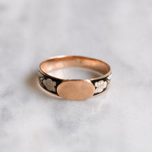 Load image into Gallery viewer, Antique 18K Rose Gold French Regional Enamel Pansy Ring