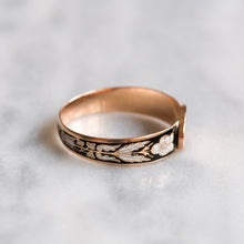Load image into Gallery viewer, Antique 18K Rose Gold French Regional Enamel Pansy Ring
