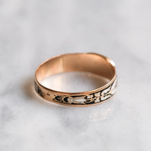 Load image into Gallery viewer, Antique 18K Rose Gold French Regional Enamel Pansy Ring
