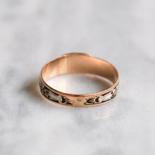 Load image into Gallery viewer, Antique 18K Rose Gold French Regional Enamel Pansy Ring
