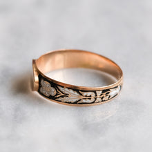 Load image into Gallery viewer, Antique 18K Rose Gold French Regional Enamel Pansy Ring