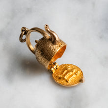 Load image into Gallery viewer, Vintage Articulated Kettle with Fish Charm