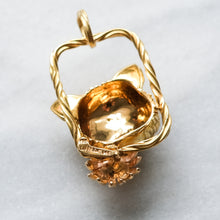 Load image into Gallery viewer, Retro 18K Yellow Gold Ruby Cat Pendant