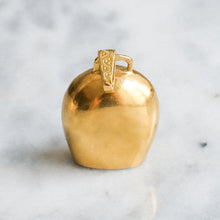 Load image into Gallery viewer, Vintage Enamel Edelweiss Cow Bell Pendant