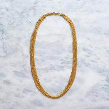 Load image into Gallery viewer, Vintage 18K Yellow Gold Multi-Strand Collier Necklace