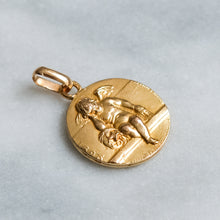 Load image into Gallery viewer, Antique 18K Yellow Gold Weeping Angel of Amiens Pendant