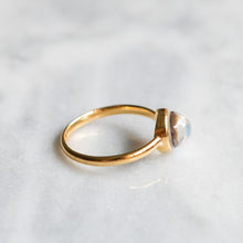 Load image into Gallery viewer, Antique Edwardian 18K Yellow Gold Moonstone Ring