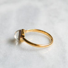 Load image into Gallery viewer, Antique Edwardian 18K Yellow Gold Moonstone Ring