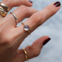 Load image into Gallery viewer, Antique Edwardian 18K Yellow Gold Moonstone Ring