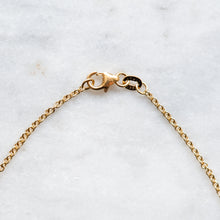 Load image into Gallery viewer, Vintage 18K Yellow Gold 3-Stone Sapphire Necklace
