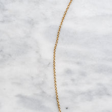 Load image into Gallery viewer, Vintage 18K Yellow Gold 3-Stone Sapphire Necklace