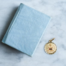Load image into Gallery viewer, Vintage Retro Round QU'HIER QUE DEMAIN Augis Pendant with Box
