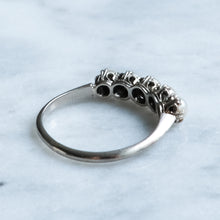 Load image into Gallery viewer, Vintage Half-Loop 5-Stone Pearl Ring