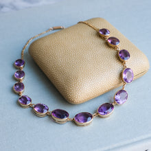 Load image into Gallery viewer, Antique Victorian Amethyst Rivière Necklace