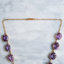 Load image into Gallery viewer, Antique Victorian Amethyst Rivière Necklace