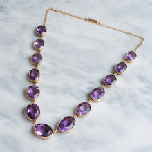 Load image into Gallery viewer, Antique Victorian Amethyst Rivière Necklace