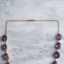 Load image into Gallery viewer, Antique Victorian Amethyst Rivière Necklace