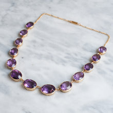 Load image into Gallery viewer, Antique Victorian Amethyst Rivière Necklace