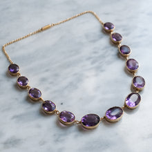 Load image into Gallery viewer, Antique Victorian Amethyst Rivière Necklace
