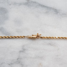 Load image into Gallery viewer, Vintage 14 inch 14K Yellow Gold Rope Necklace