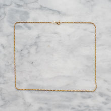 Load image into Gallery viewer, Vintage 17.5 inch 14K Yellow Gold Unoaerre Twist Rope Chain