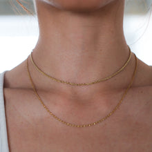 Load image into Gallery viewer, Vintage 14 inch 14K Yellow Gold Rope Necklace